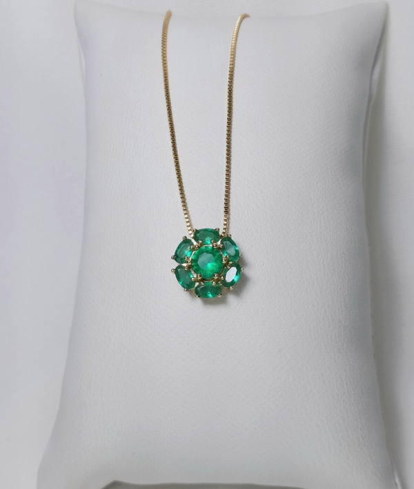 COLAR FLORAL VERDE - Imagem 3