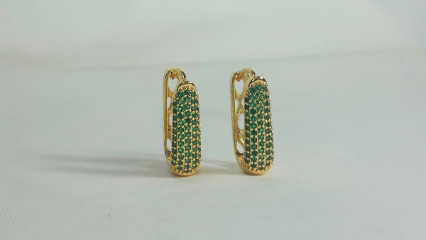 ARGOLA OVAL ZIRCÔNIA - Imagem 3