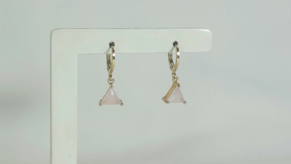 ARGOLA TRIÂNGULO ROSÉ - Imagem 3