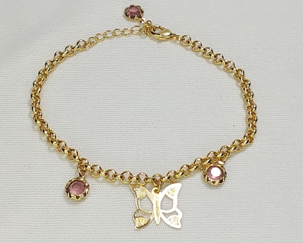 PULSEIRA BORBOLETA LAVANDA - Imagem 3