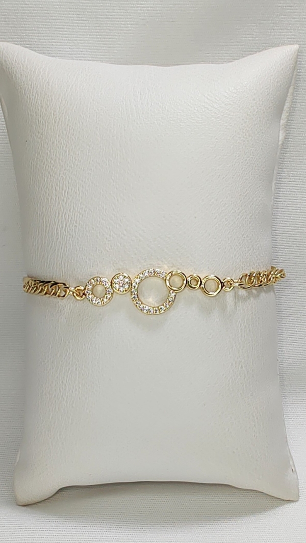 PULSEIRA CÍRCULOS CRAVEJADA - Imagem 4