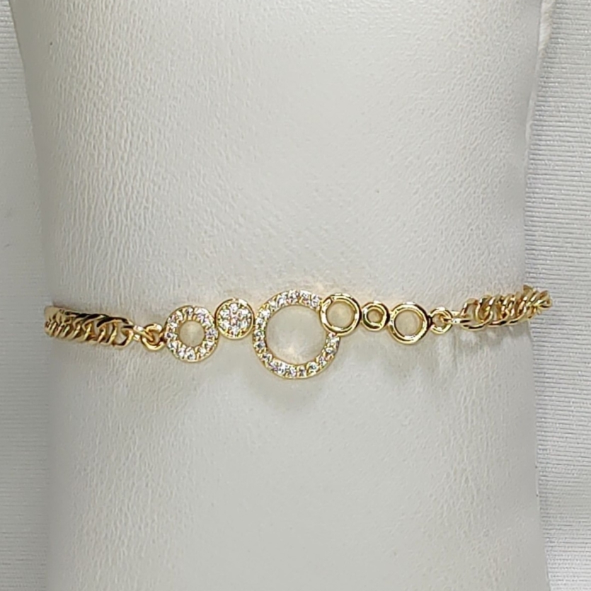 PULSEIRA CÍRCULOS CRAVEJADA